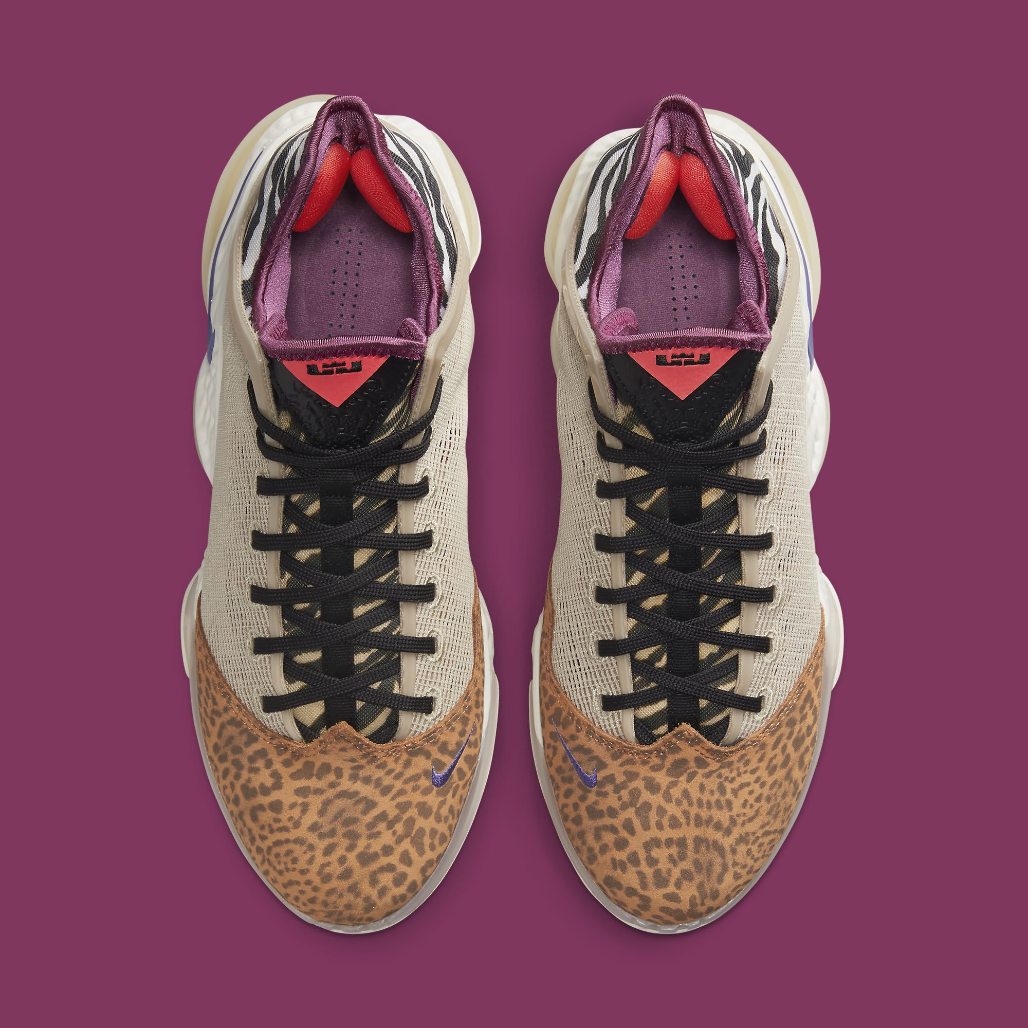 B8 New Nike Lebron XIX Low Safari Animal Print Athletic Basketball Sneakers 12 Nike Lebron XIX 19 Low Safari Animal Print Size 11.5  main image 2