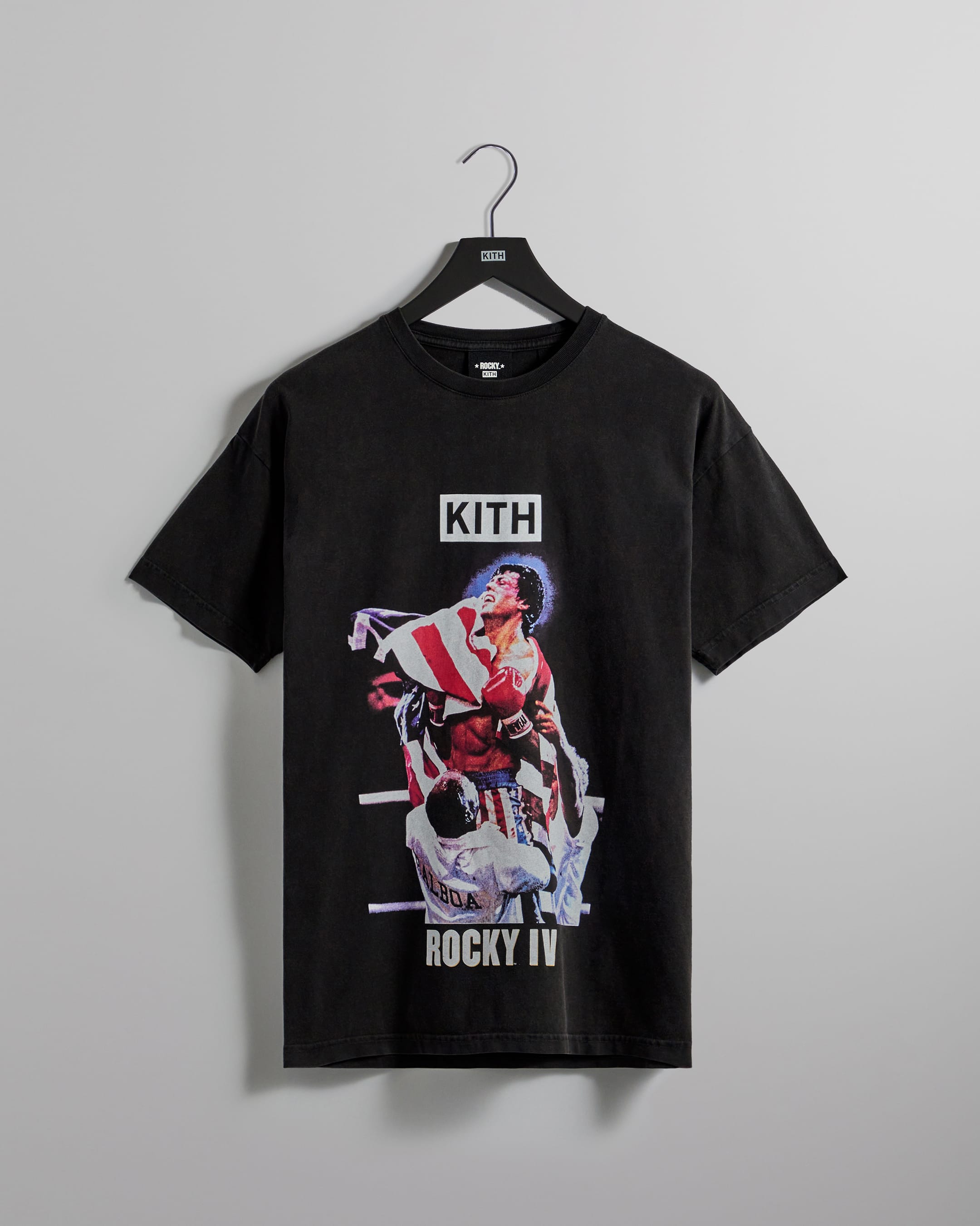 Kith Rocky II Vintage Tee Black Men's - SS22 - US