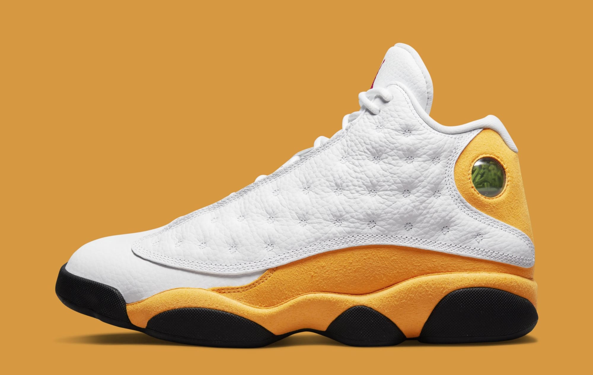 Jordan 13 white and gold deals