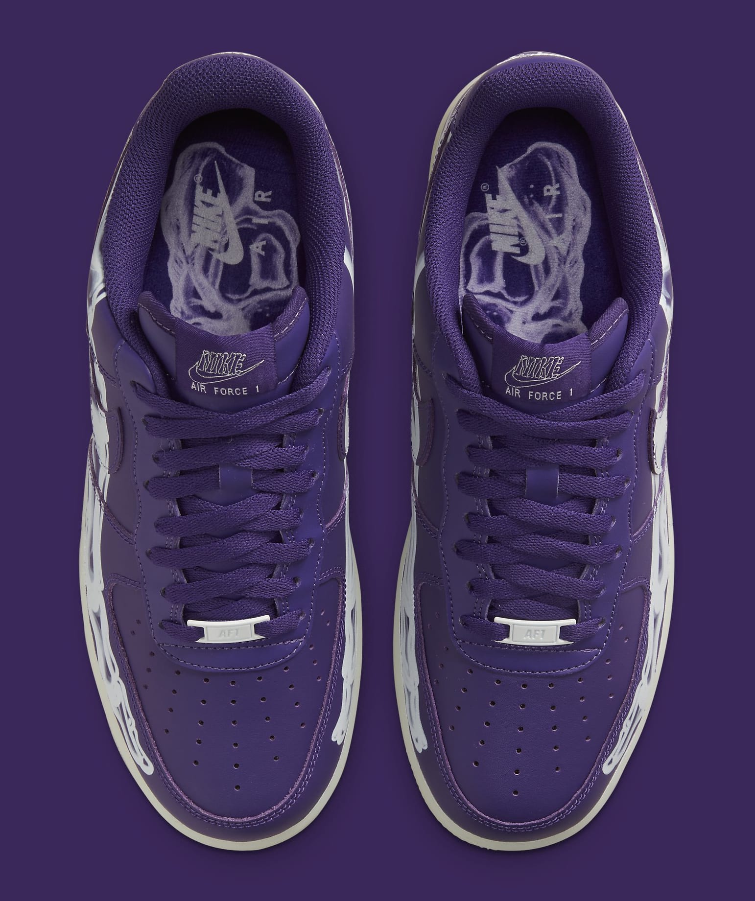 Purple Skeleton' Nike Air Force 1s Are Dropping Soon