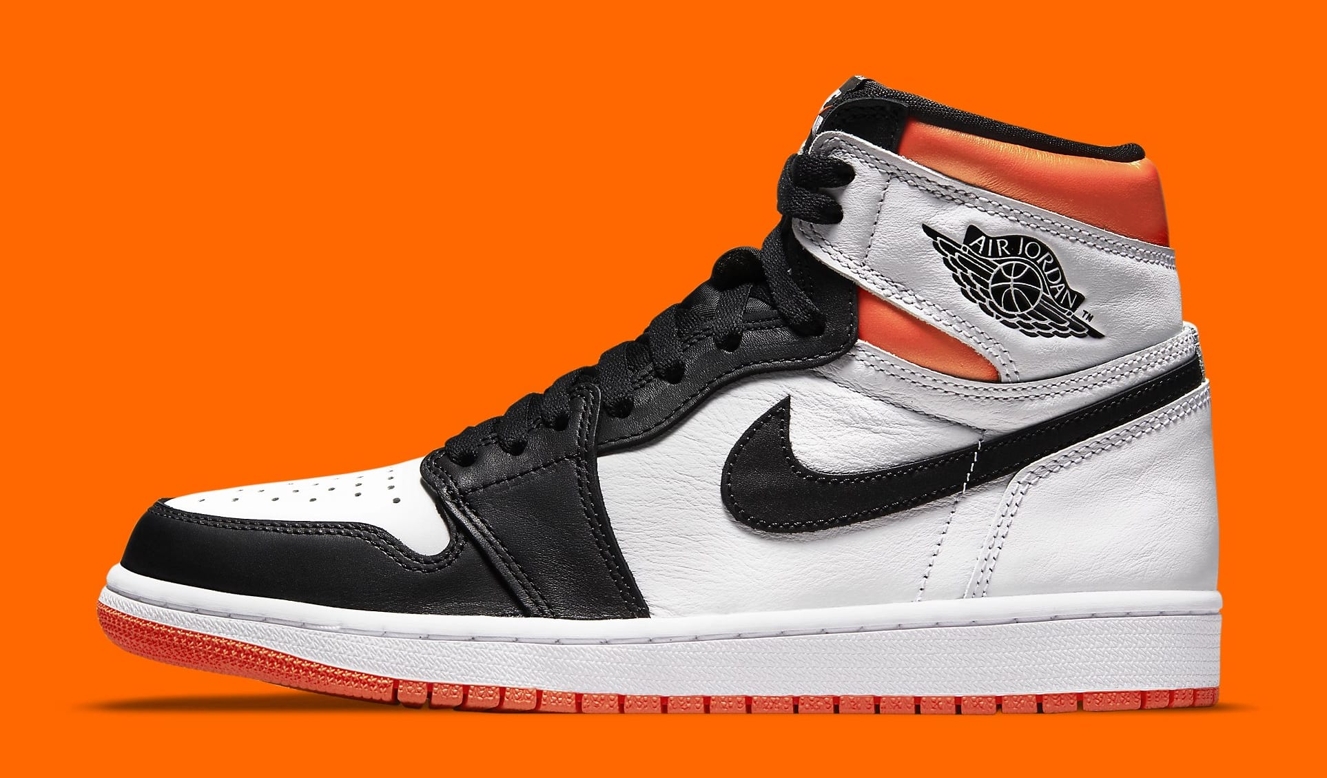 Orange and black fashion jordan 1s