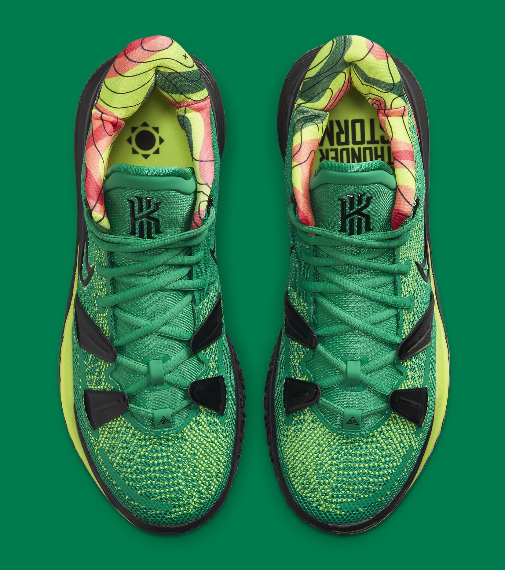 Weatherman Kyrie Irving Shoes Yellow Green Kyrie Irving Weatherman