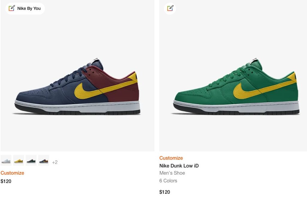 Customizable Nike Dunk Lows Are Back