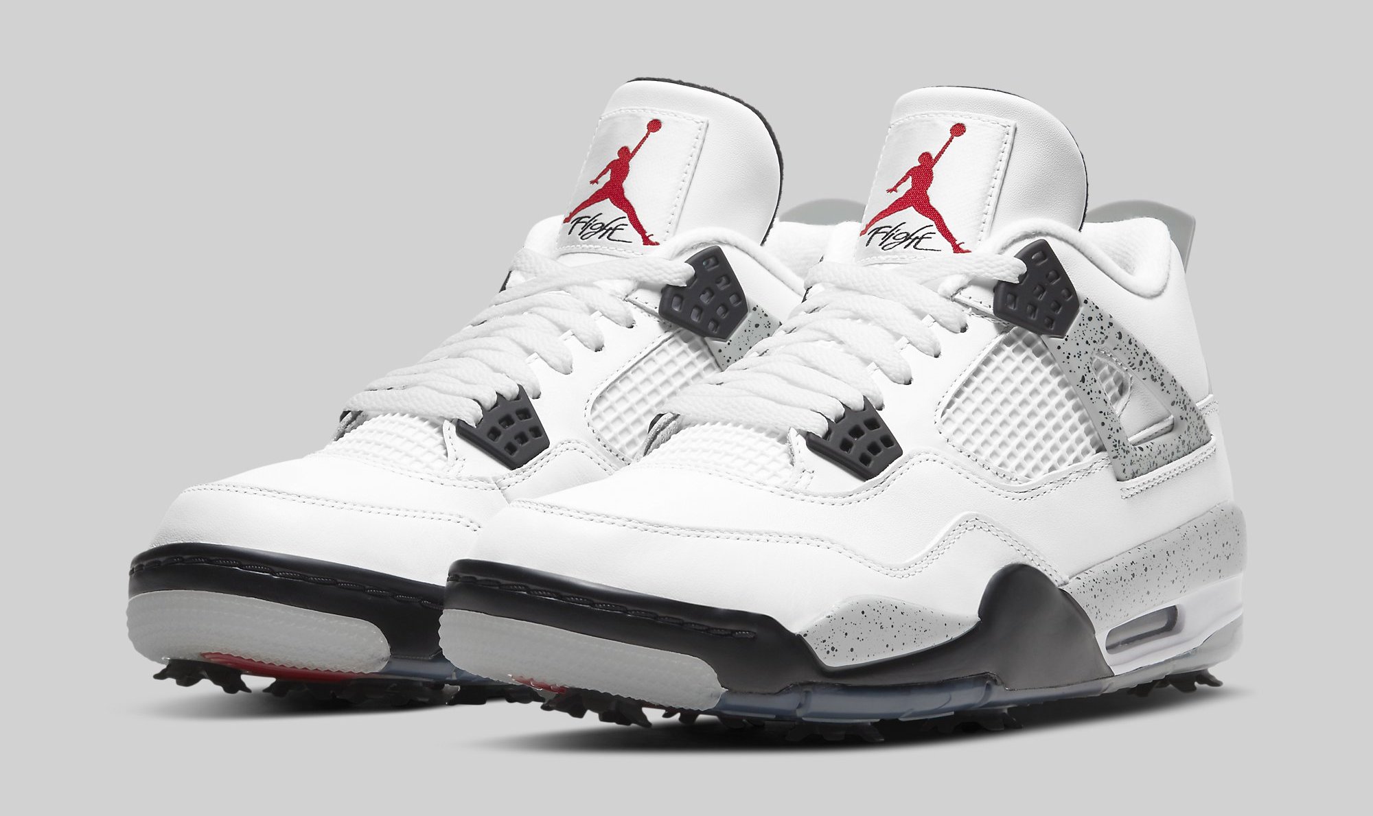 シューズ NIKE - NIKE GOLF AIR JORDAN 4 "WHITE CEMENT" This Air Jordan 4 Is Made for the Golf Course