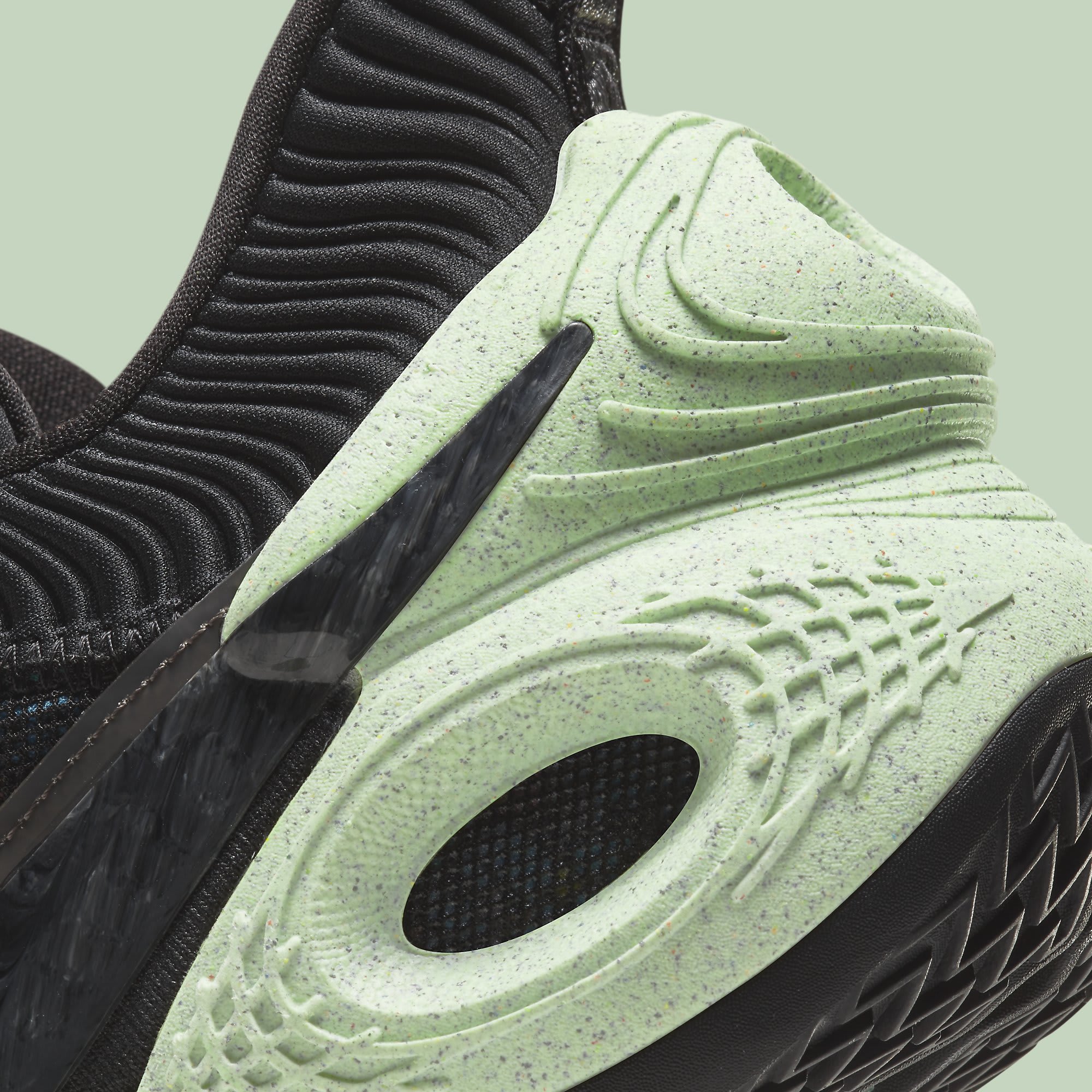 Nike Cosmic Unity Green Glow Basketball Shoes KVSN.Unbox // A First Unbox Video At Nike Cosmic Unity Green  main image 4