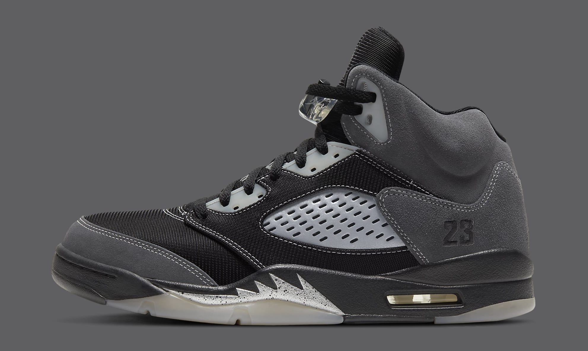 Jordan 5 grey and black best sale