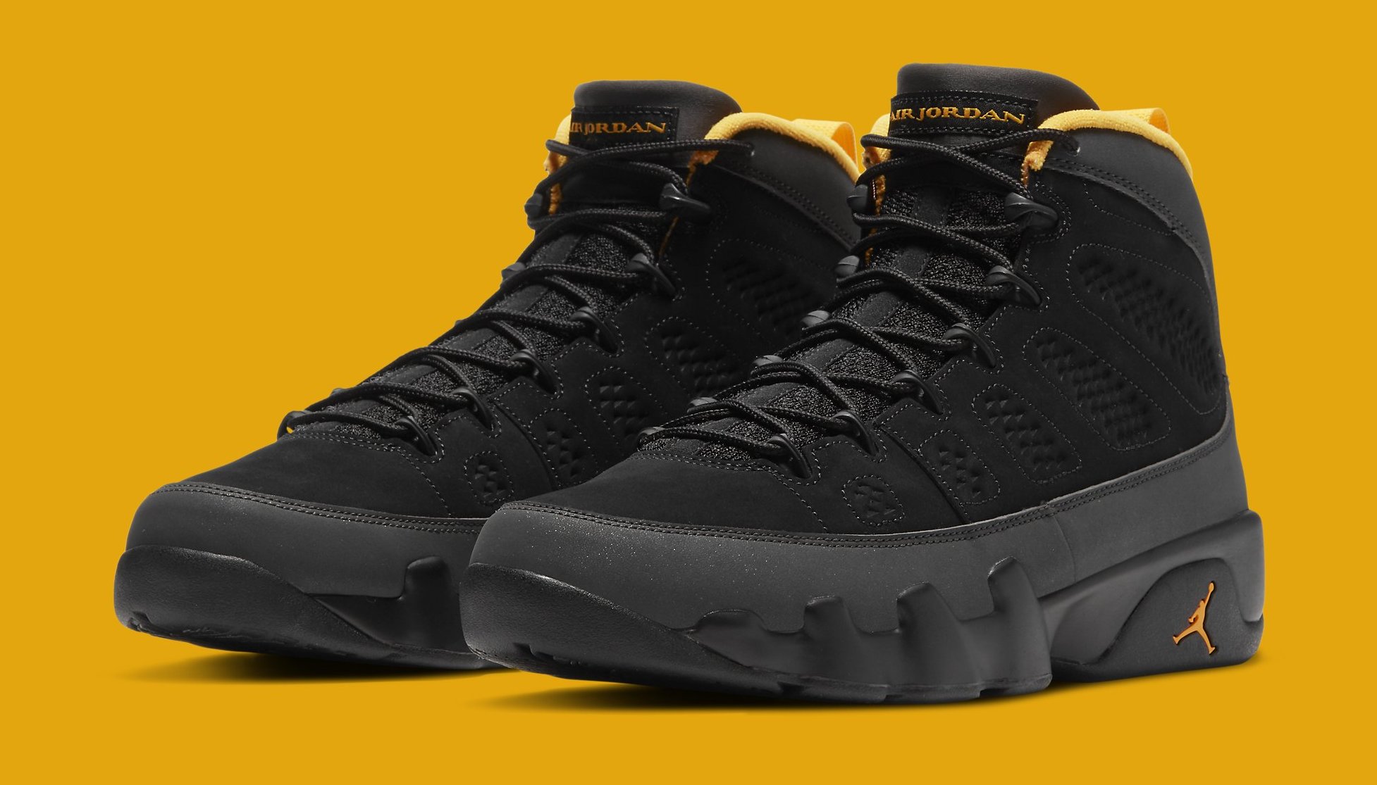 Jordan retro 9 university popular gold