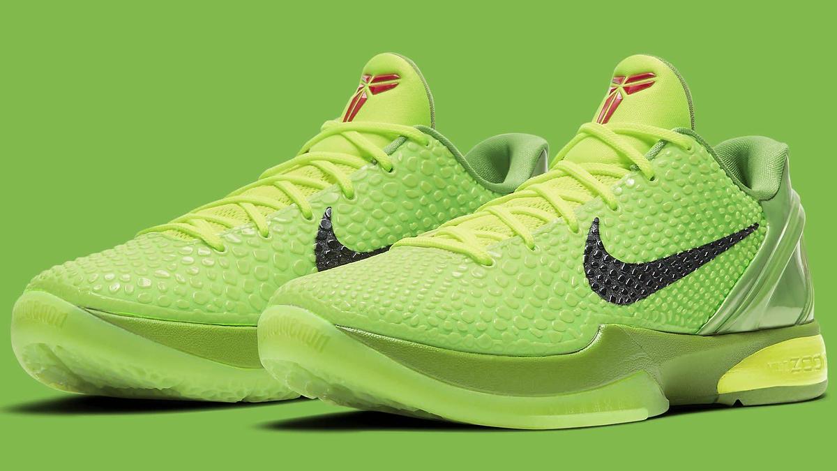 Grinch Nike Kobe 6 Protro Releasing on Dec. 24