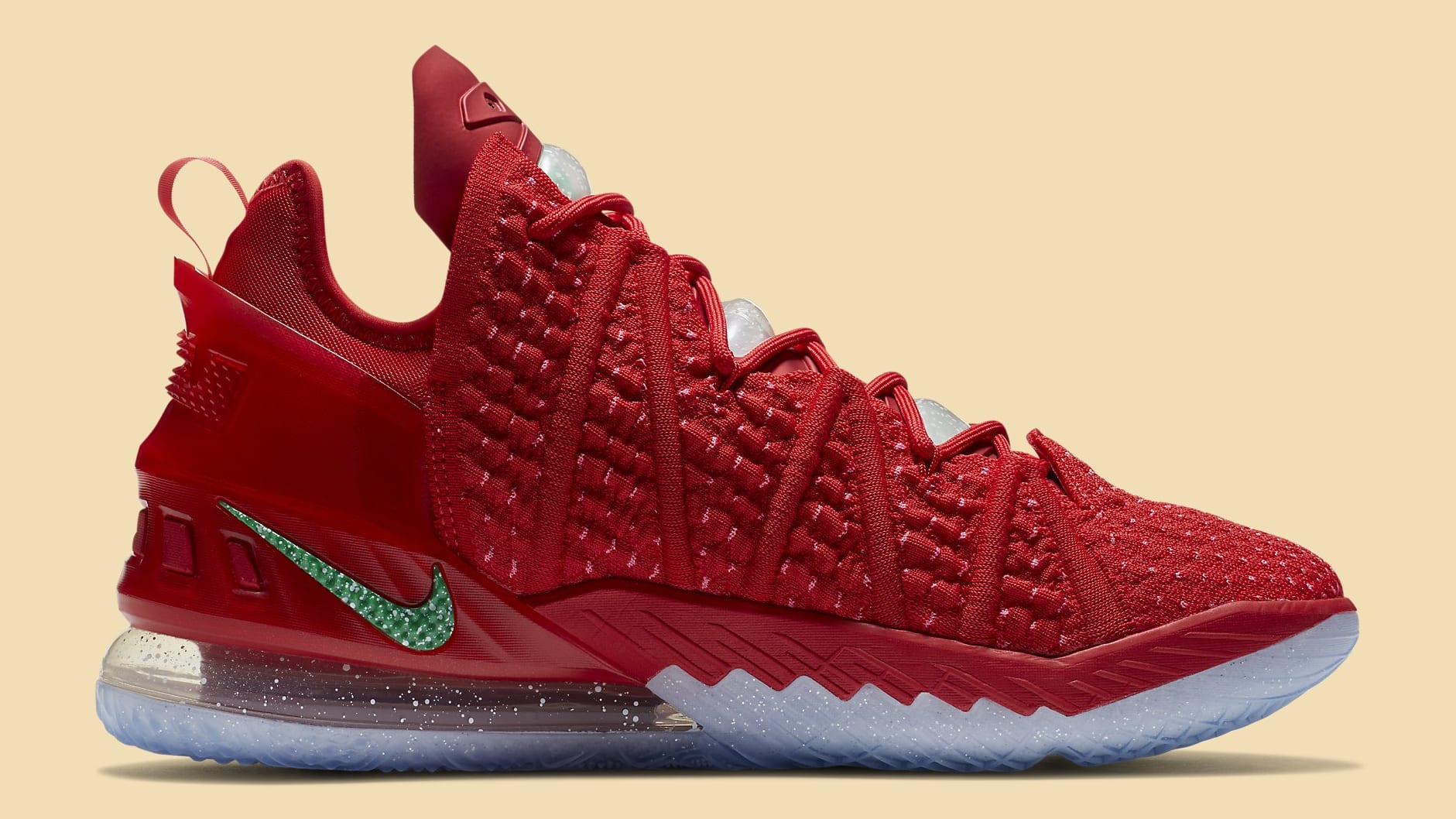 Nike Lebron X-mas in LA Nike Lebron 18 X-Mas in LA Christmas Basketball Shoes - YouTube main image 3