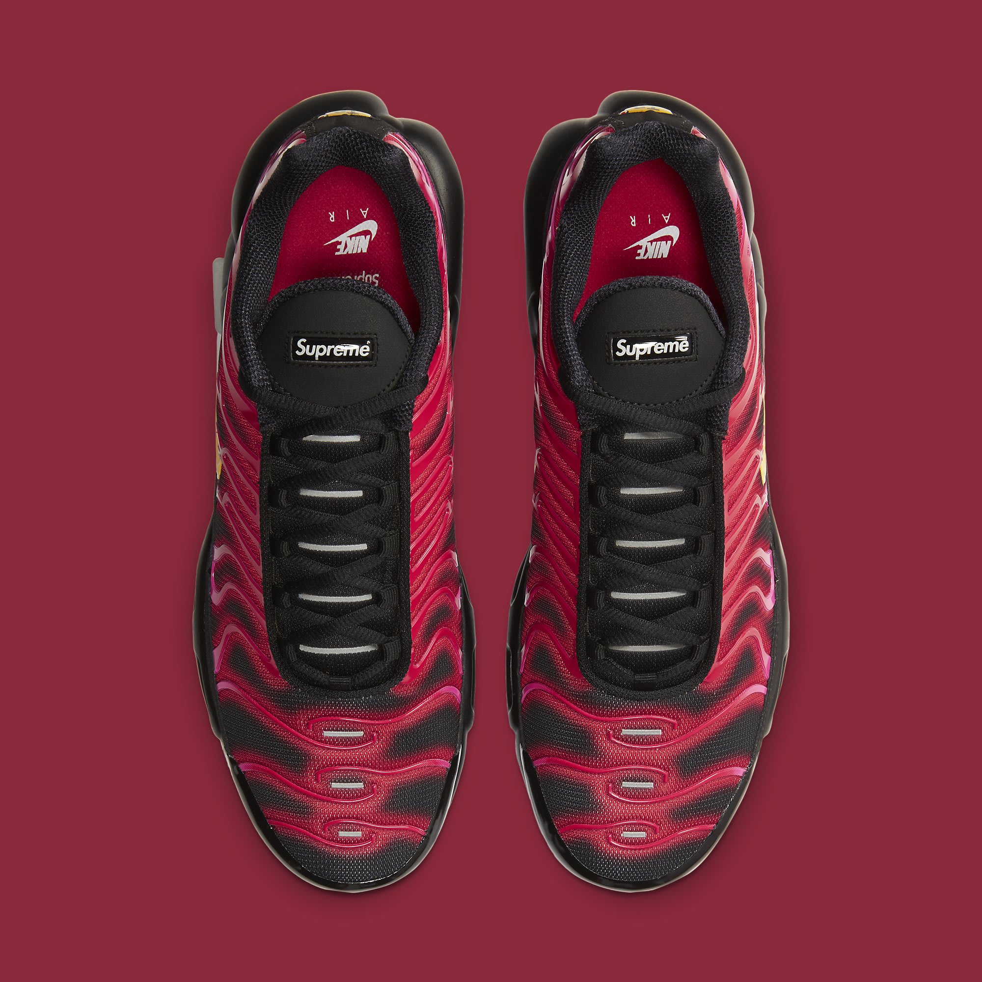 箱付き！Supreme x Nike Air Max Plus TN RED Nike Air Max Plus Supreme University Red Men's - DA1472-600 - US
