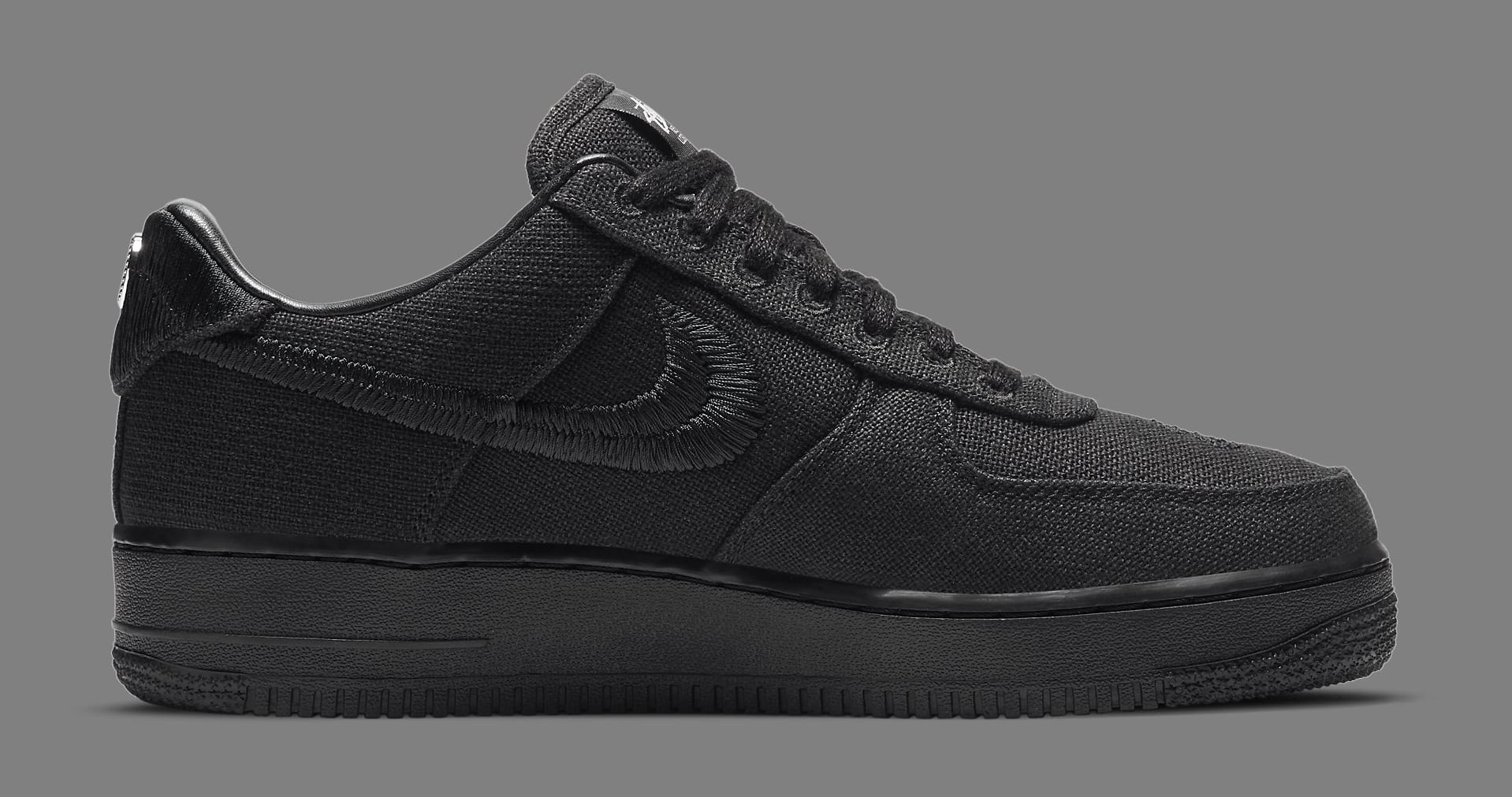 Stussy × Nike AirForce 1 Low TripleBlack Buy Nike Stussy x Air Force 1 Low 'Triple Black' - CZ9084