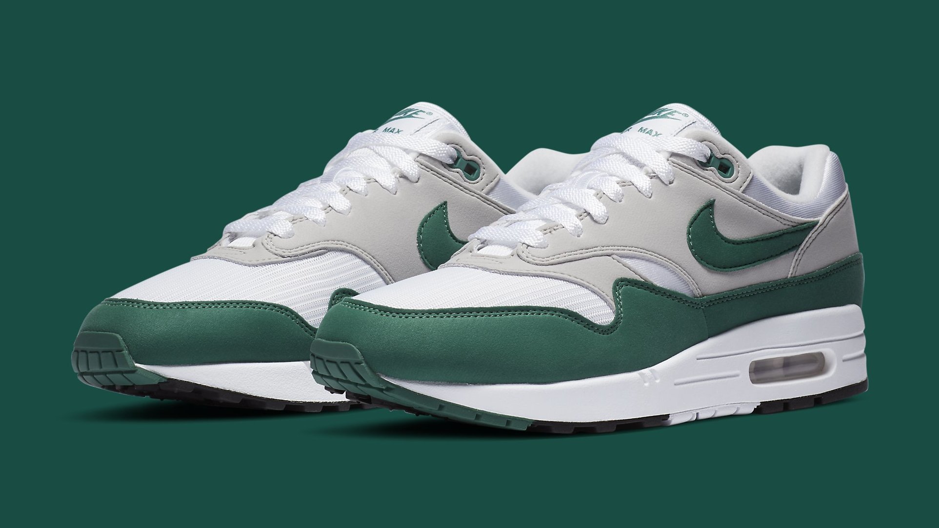 Nike air max 1 white evergreen aura sale