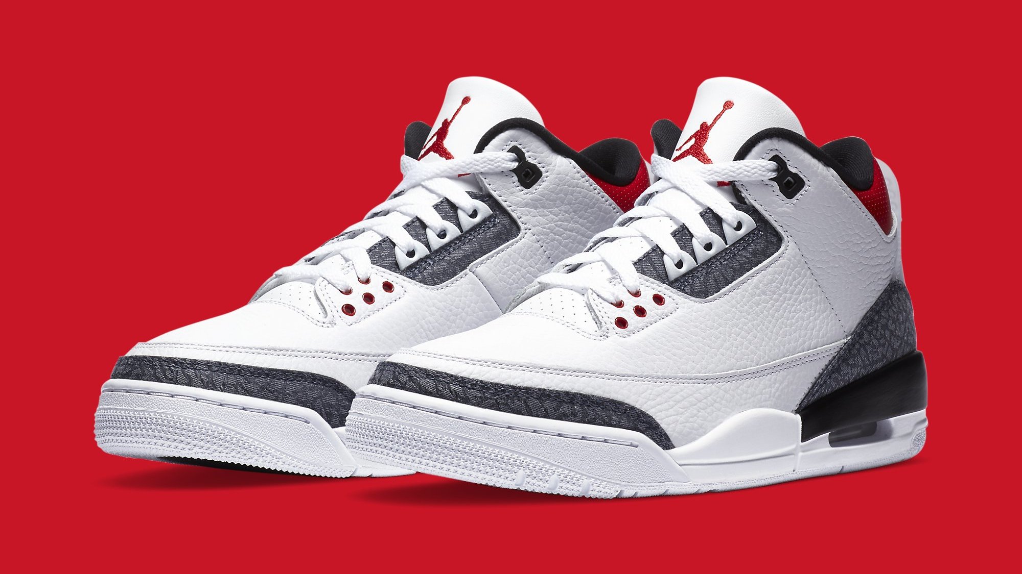 シューズ(男性用) Nike Air Jordan 3 Retro \"Fire Red Denim\" Amazon.com | Nike Jordan Air Jordan 3 Retro Denim SE (TD