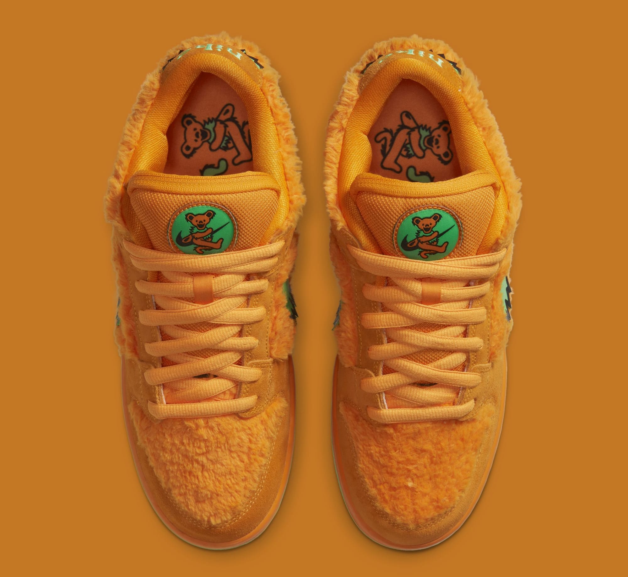 Orange Grateful Grateful Dead Skate Shoes Nike X Grateful Dead SB 