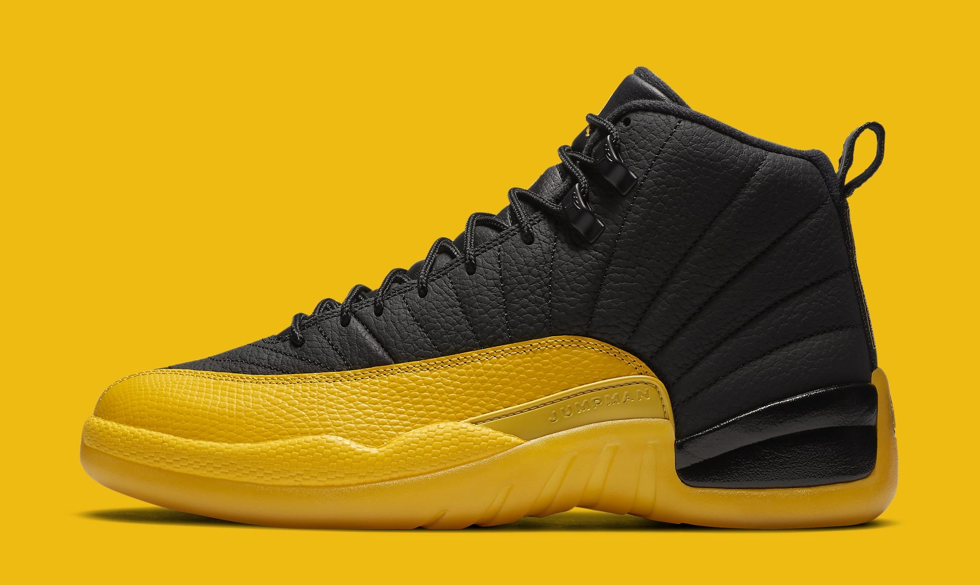 Black and yellow 12 jordans hotsell