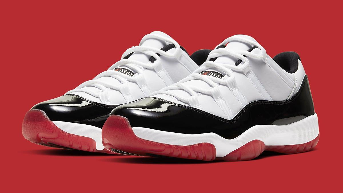 Retro 11 low black and red online