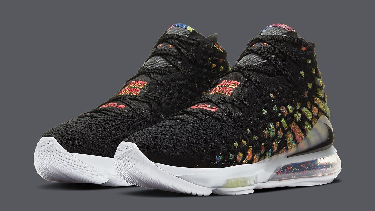 【新品】LeBron 17 ジェームズギャング　ブラック/マルチカラー 国内2月8日発売予定】ナイキ レブロン 17 