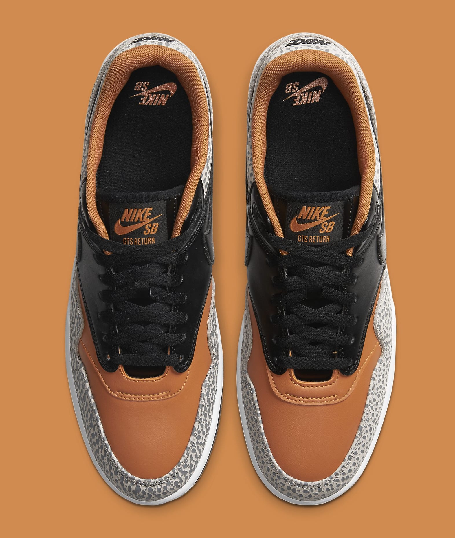 国内配送 NIKE SB GTS RETURN PPREMIUM SAFARI Nike SB GTS Return Premium Safari CV6283-001 | SneakerNews.com