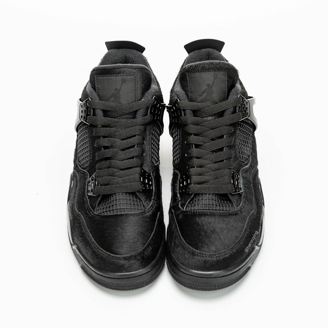 Black Fur-Covered Air Jordan 4s Are Dropping Next Month