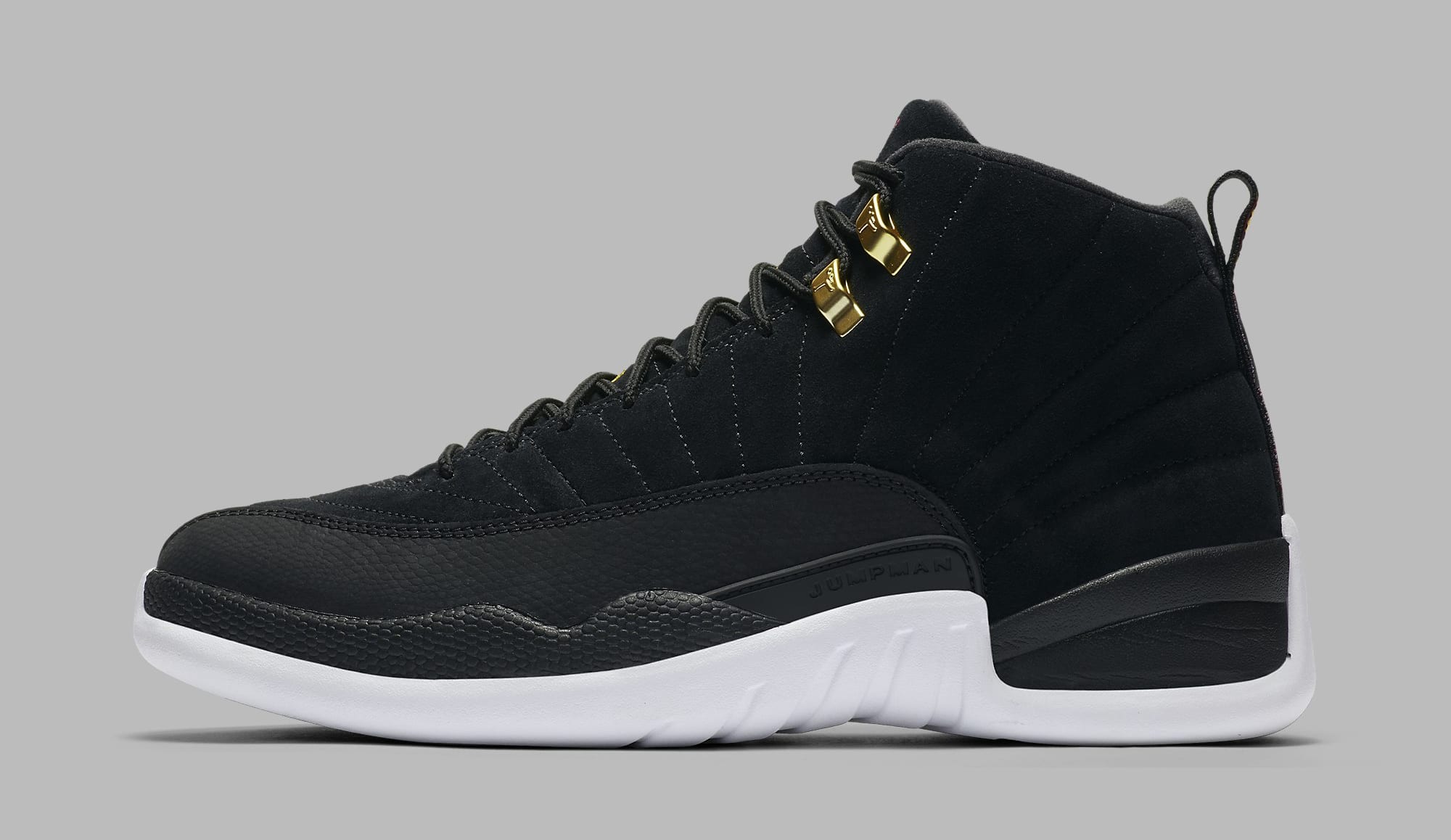 Jordan 12 black and white taxi best sale