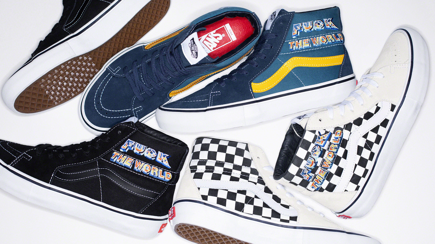 .*様 Supreme VANS SK8-Hi Pro Checker Logo Supreme X Vans Checker Logo Pack - Releases