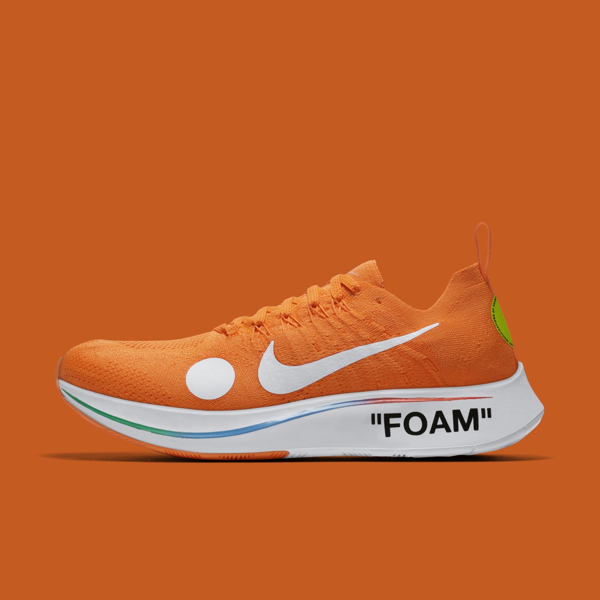 NIKE OFF WHITE ZOOM FLY 26㎝ Zoom Series White. Nike IN