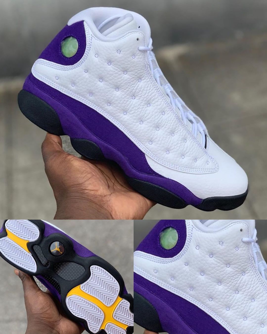 white purple retro 13