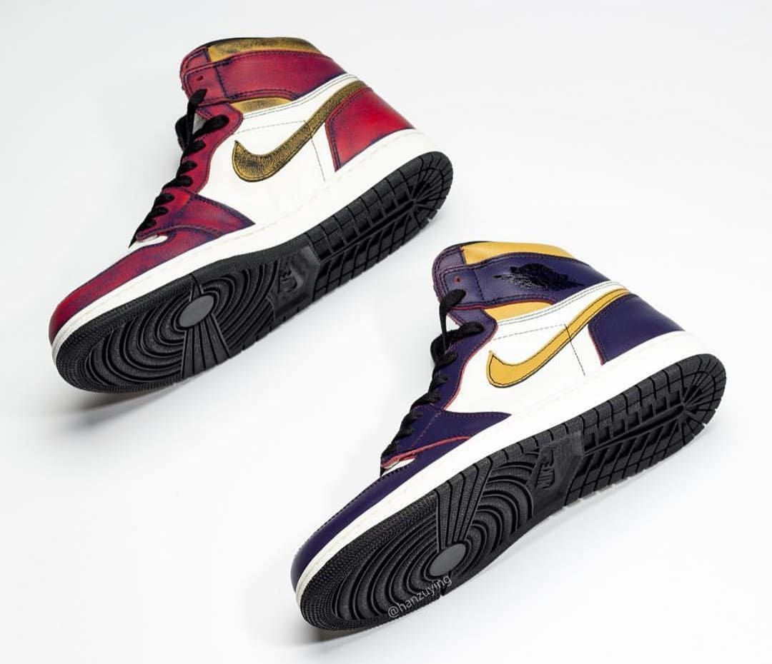 Nike sb x air jordan 1 lakers chicago on sale