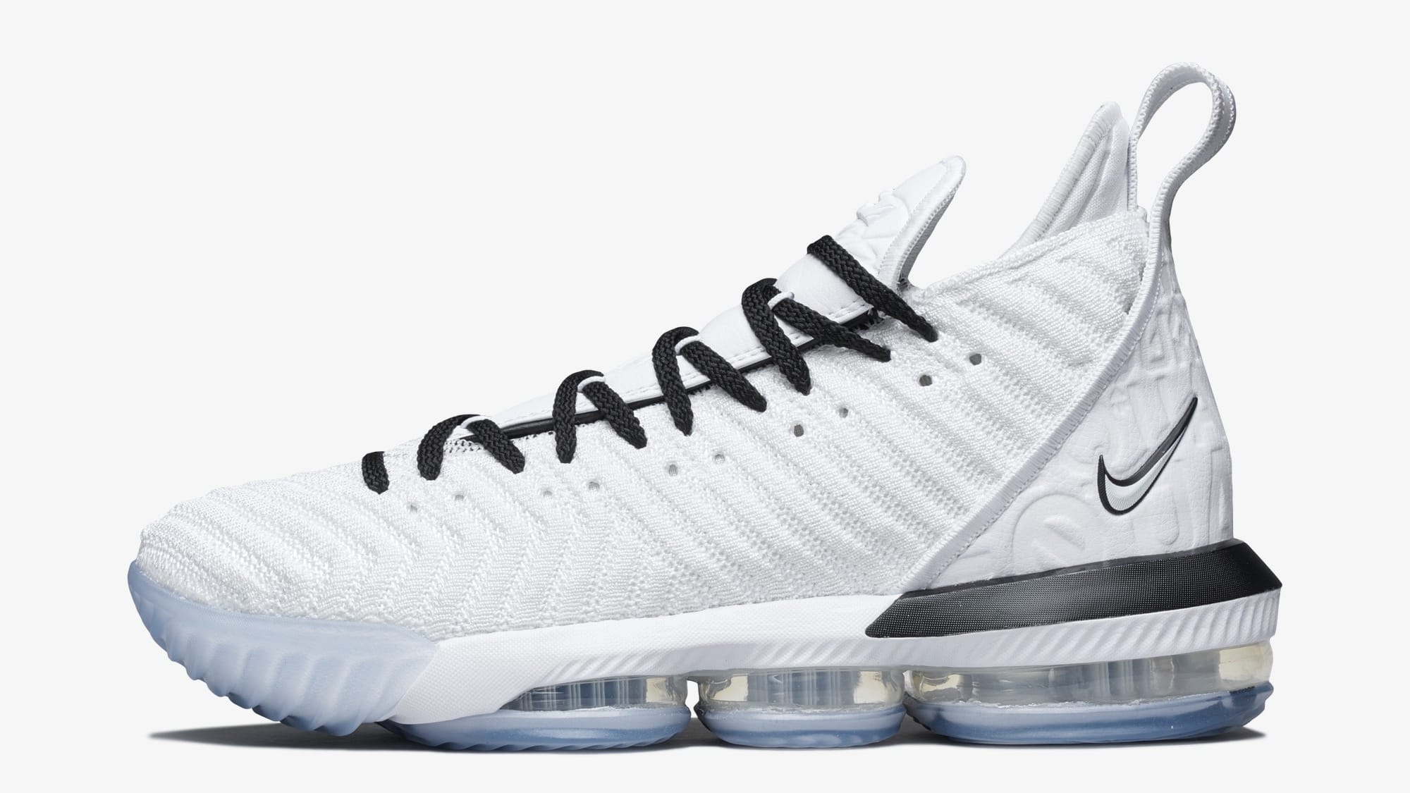 Nike lebron 16 black white online