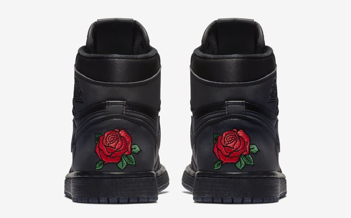 Jordan 1 with rose on back best sale