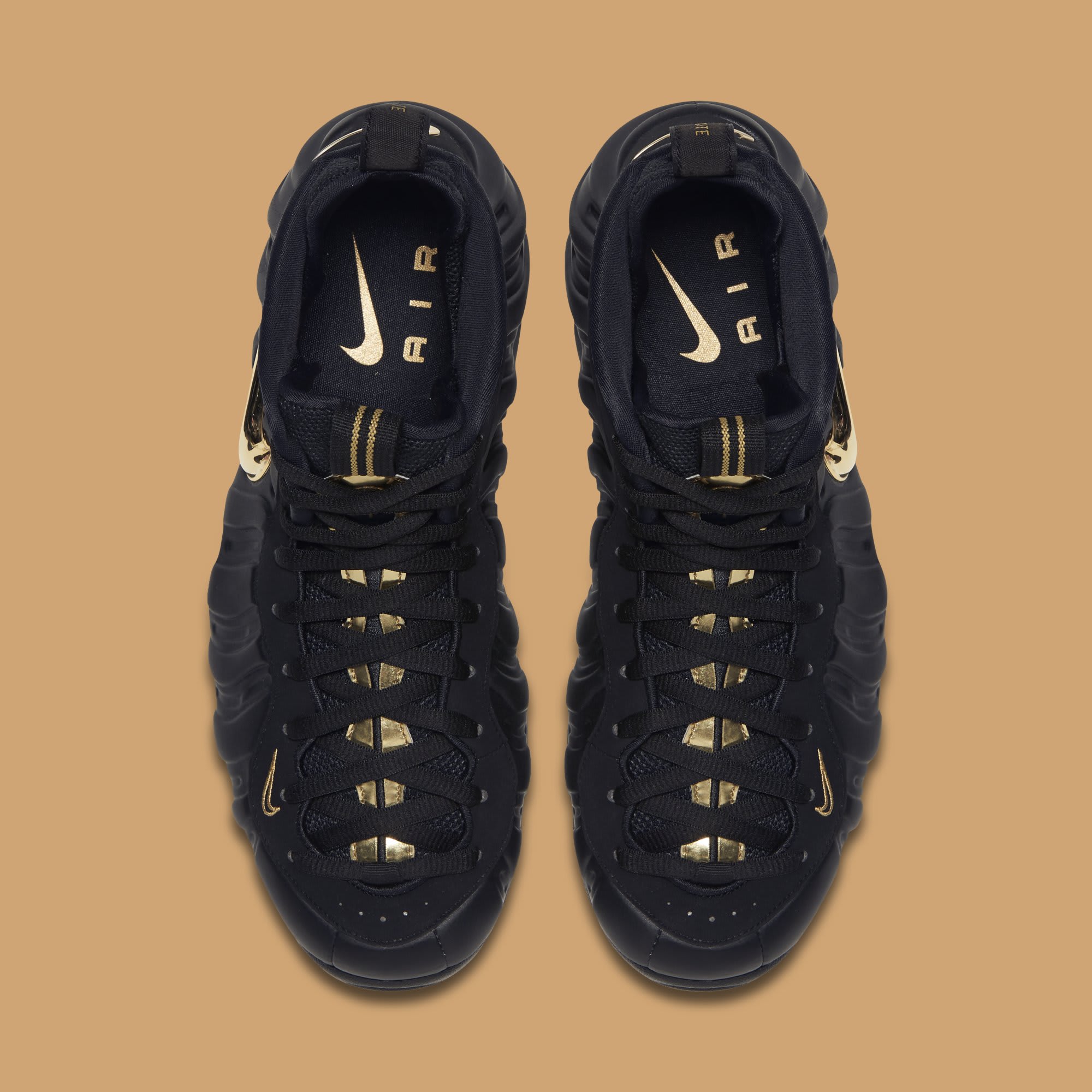 Foamposite pro black metallic gold on sale