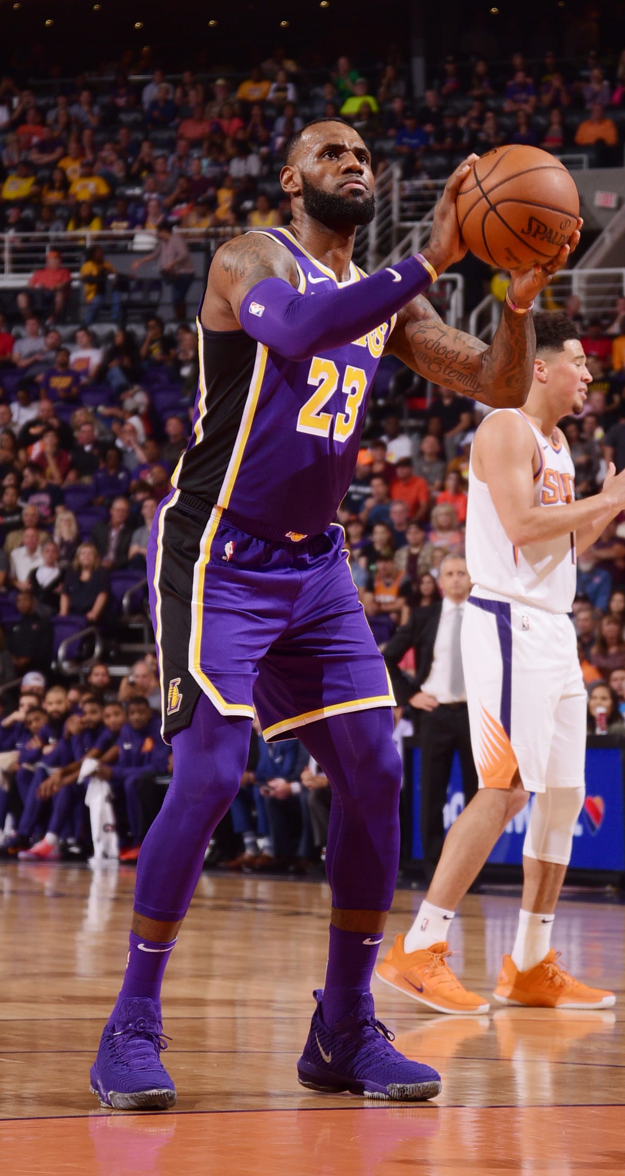 SoleWatch LeBron James Debuts All Purple LeBron 16s