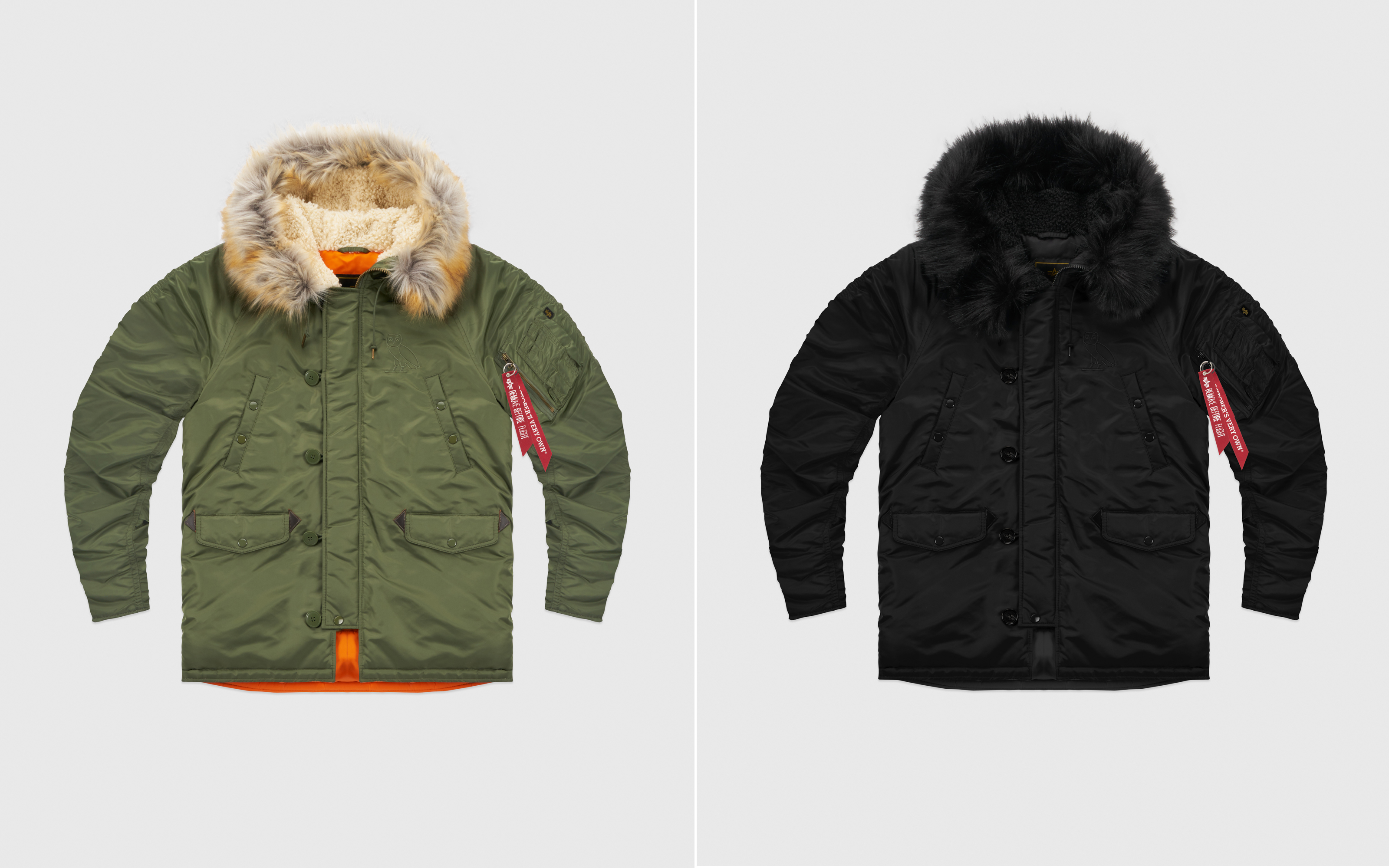 OVO and Alpha Industries Just Released a Special Edition N-3B Parka