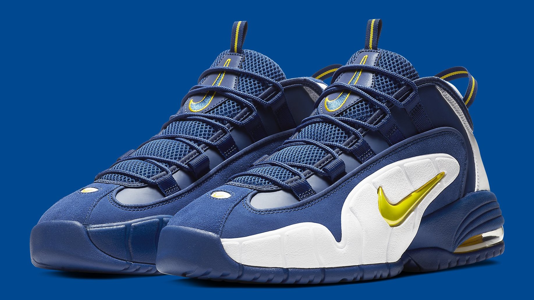 Nike Air Max Penny Hardaway 1 blue gold Warriors EXCELLENT RARE men’s 9 Nike Air Max Penny Hardaway 1 blue gold | Mercari main image 2