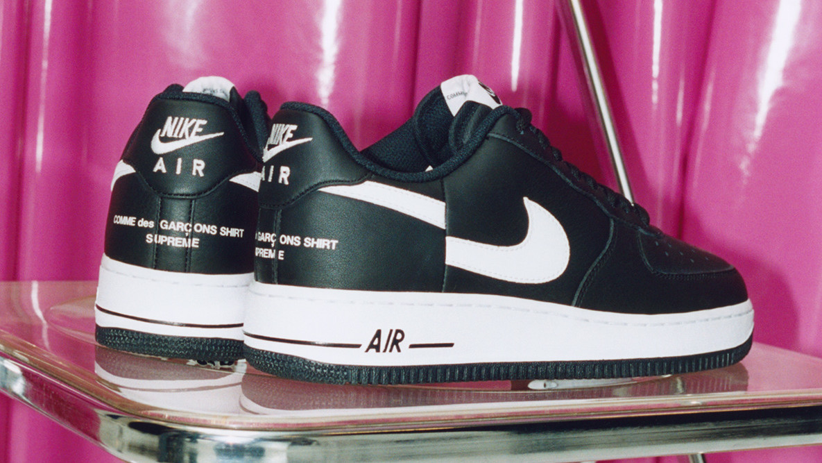 人気話題最新コラボ！Nike Air Force 1 Low Supreme x Garcons Nike Air Force 1 Low Supreme Comme des Garcons Shirt Men's