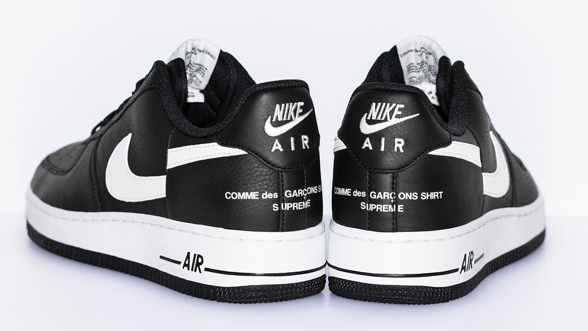 Supreme s Comme Des Garcons Shirt x Nike Air Force 1 Drop