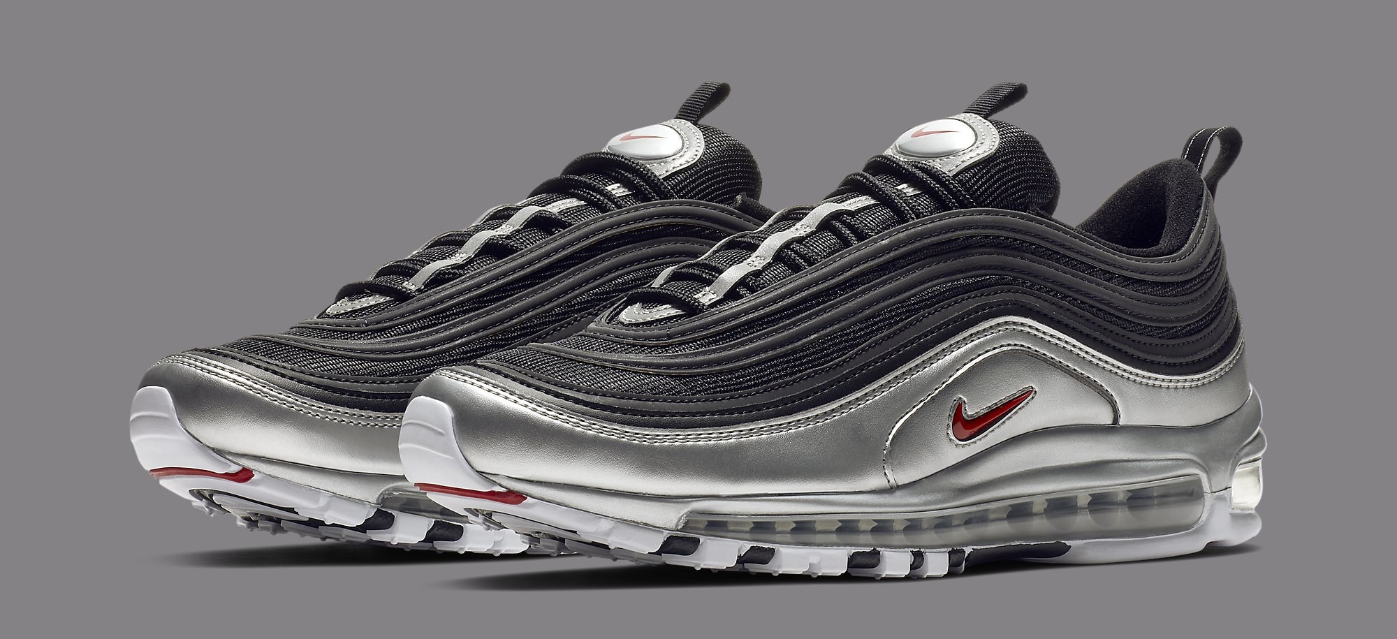 Fashion air max 97 black and silver