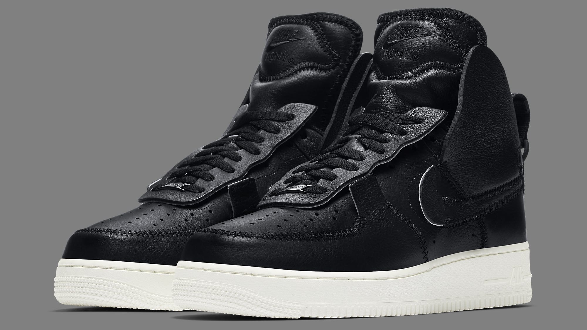 スニーカー PSNY x Nike Air Force 1 High \"PSNY Black\" 2018 AW FW 18 Nike Air Force 1 High PSNY 'Black' Release Date. Nike SNKRS