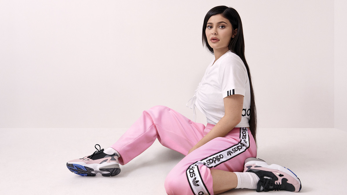 Kylie jenner adidas shoes falcon on sale