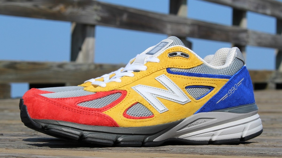 New balance red blue yellow best sale