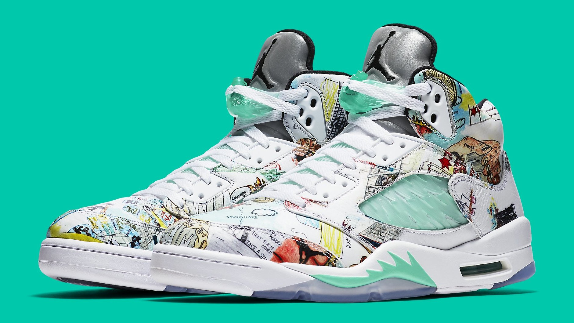 Jordan 5 graffiti shops