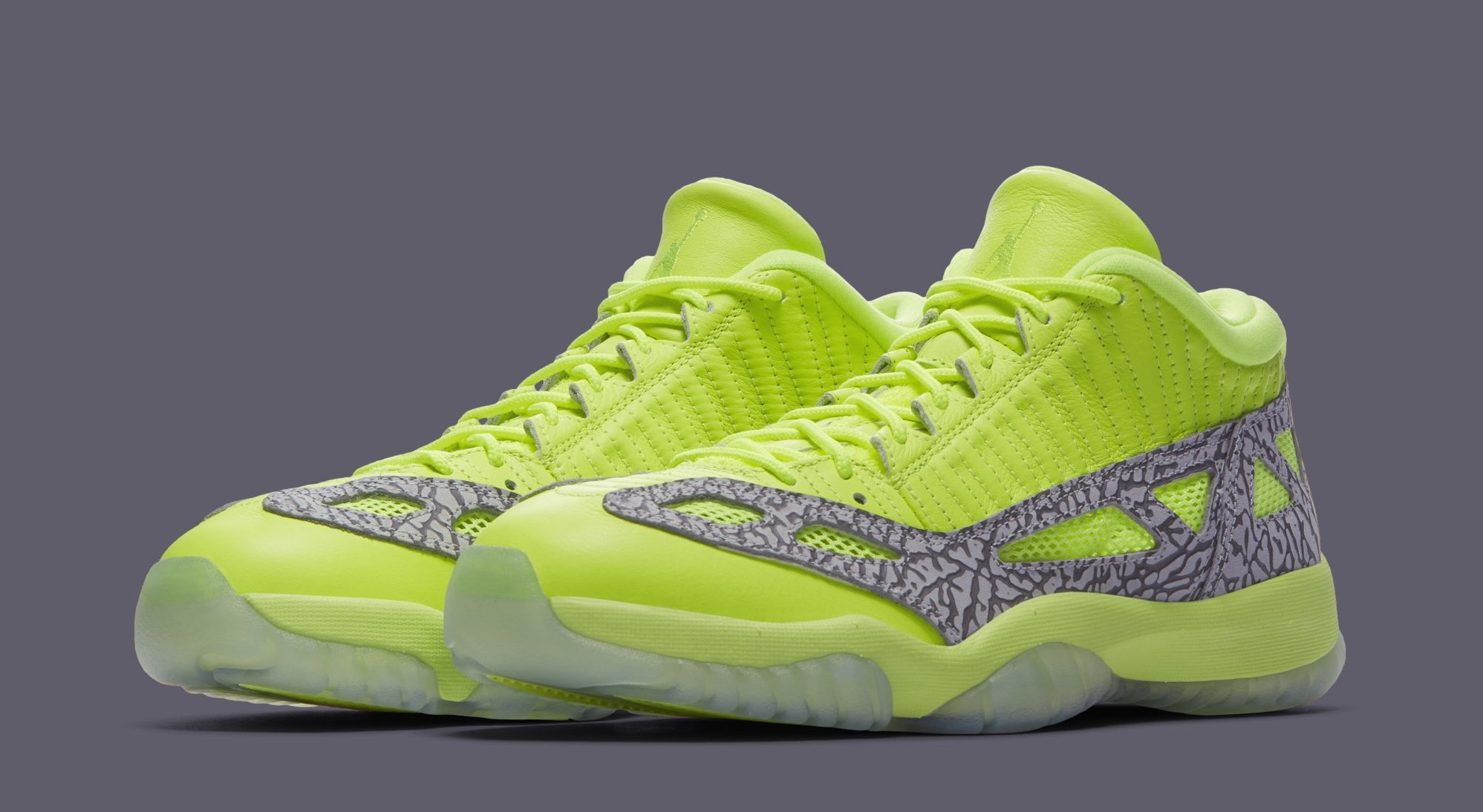 Lime green jordans 11 hotsell