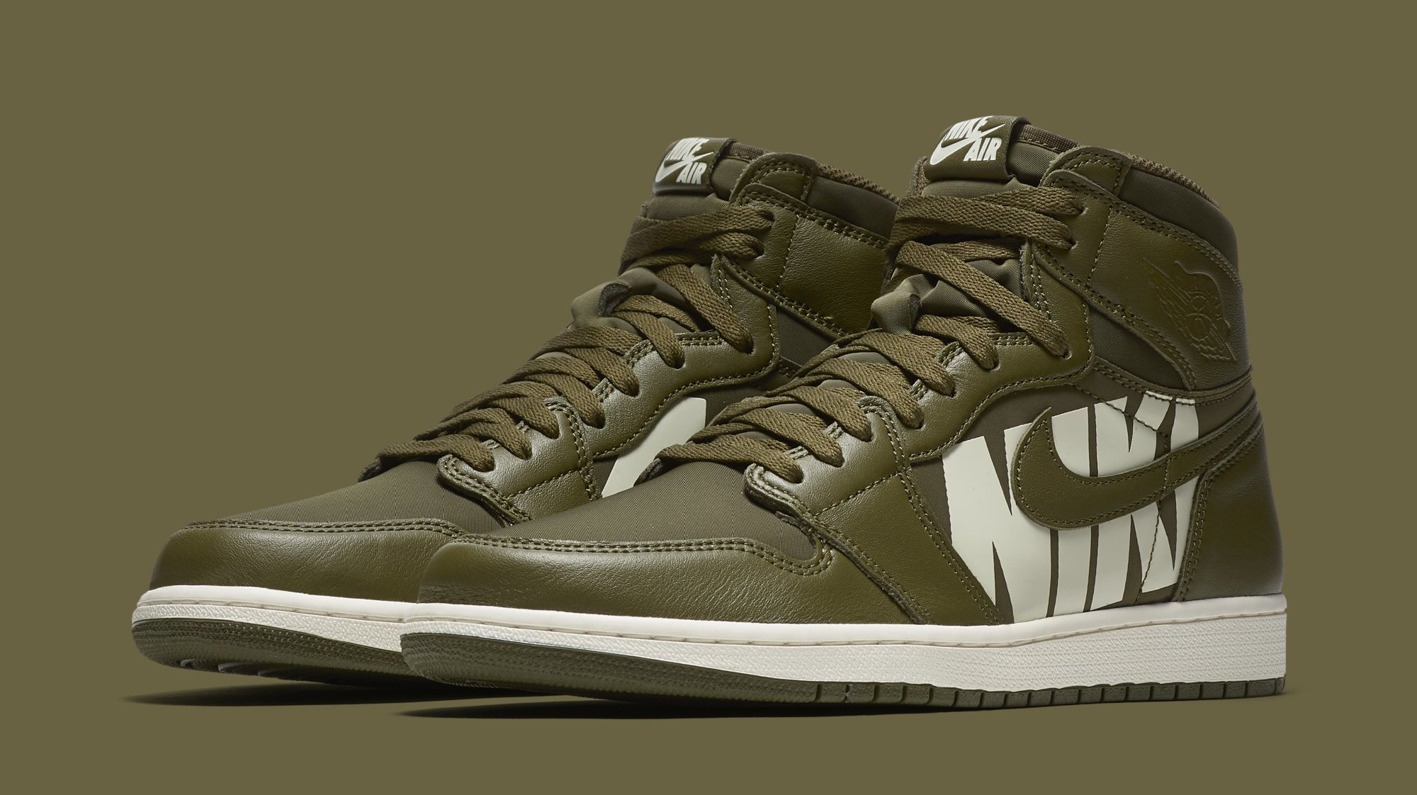 NIKE AirJordan 1 オリーブキャンバス『OLIVE CANVAS』 A Closer Look at the 'Olive Canvas' Air Jordan 1