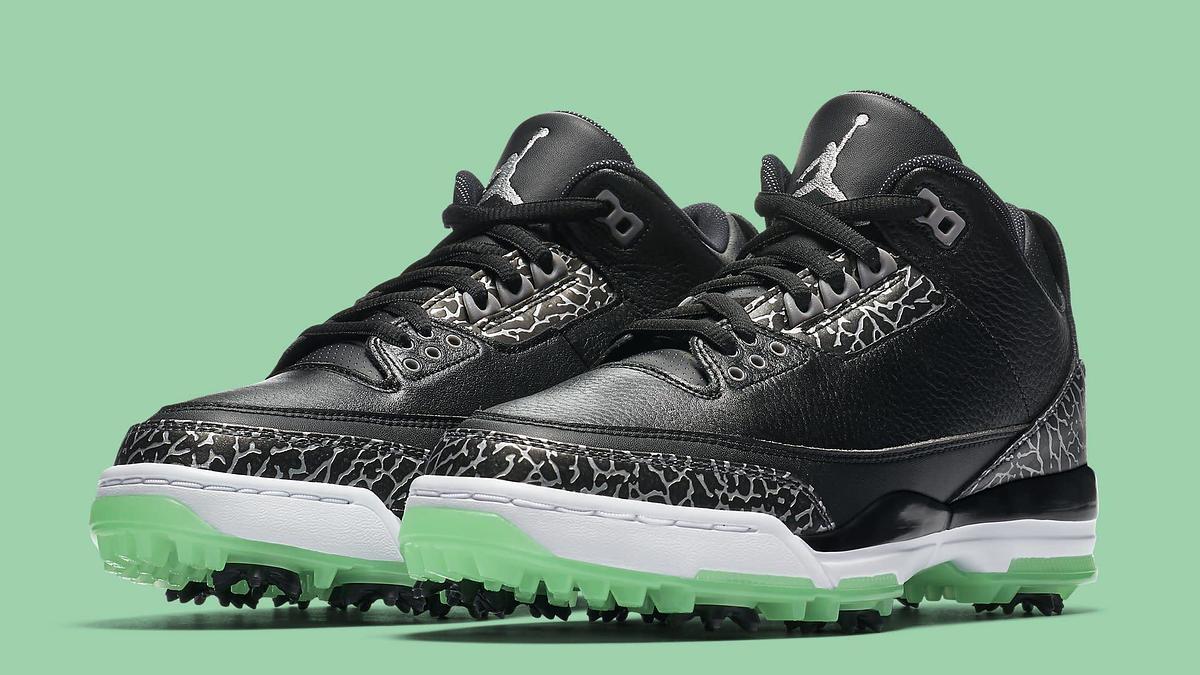 Jordan 3 golf green glow online