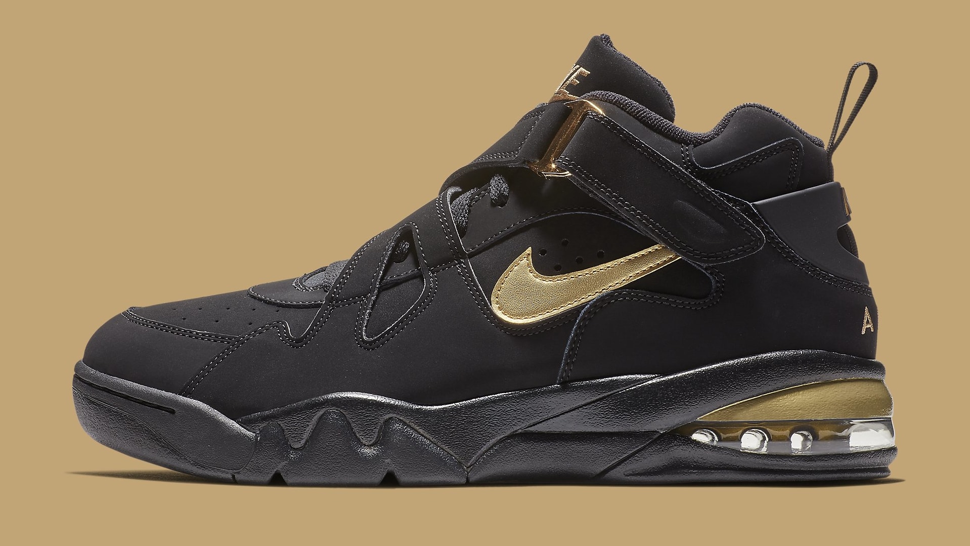 Nike air force max cb black gold best sale