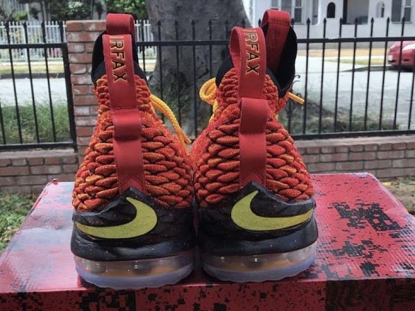 First Look Nike LeBron 15 Fairfax Lions PE