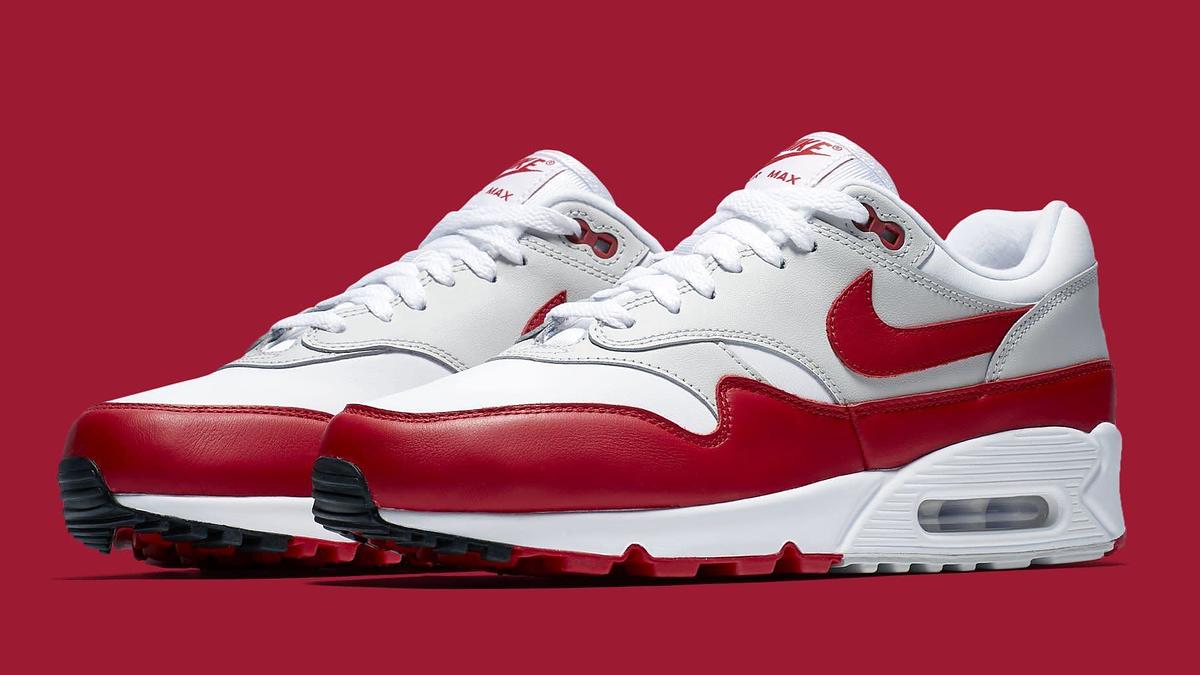【M.W】Nike Air Max 1/90 ホワイト/レッド NIKE公式】ナイキ エア マックス 90/1 'White & University Red
