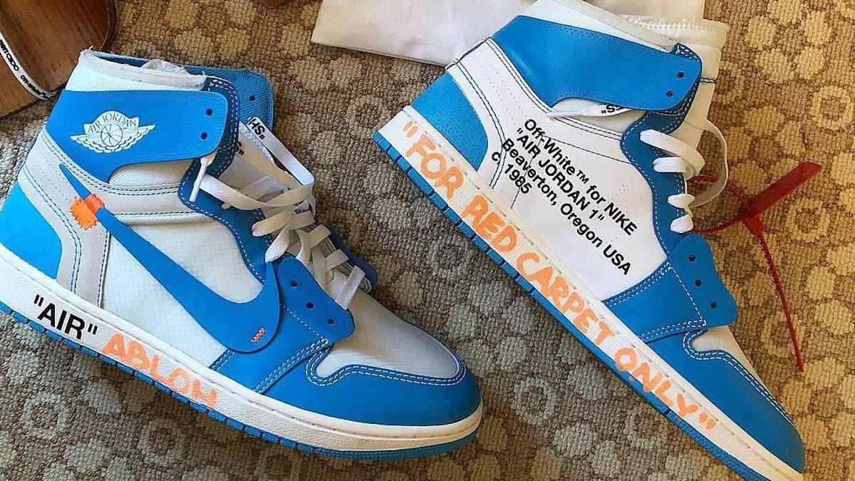靴 AIRJORDAN off-white UNC Air Jordan 1 x OFF-WHITE 
