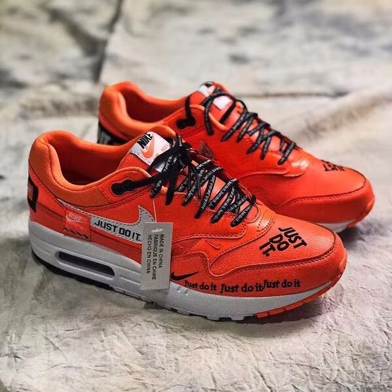 【NIKE】★Air Max 1 Just Do It Orange (W)★ Nike Air Max 1 PRM JUST DO IT JDI OFF WHITE Orange Virgil