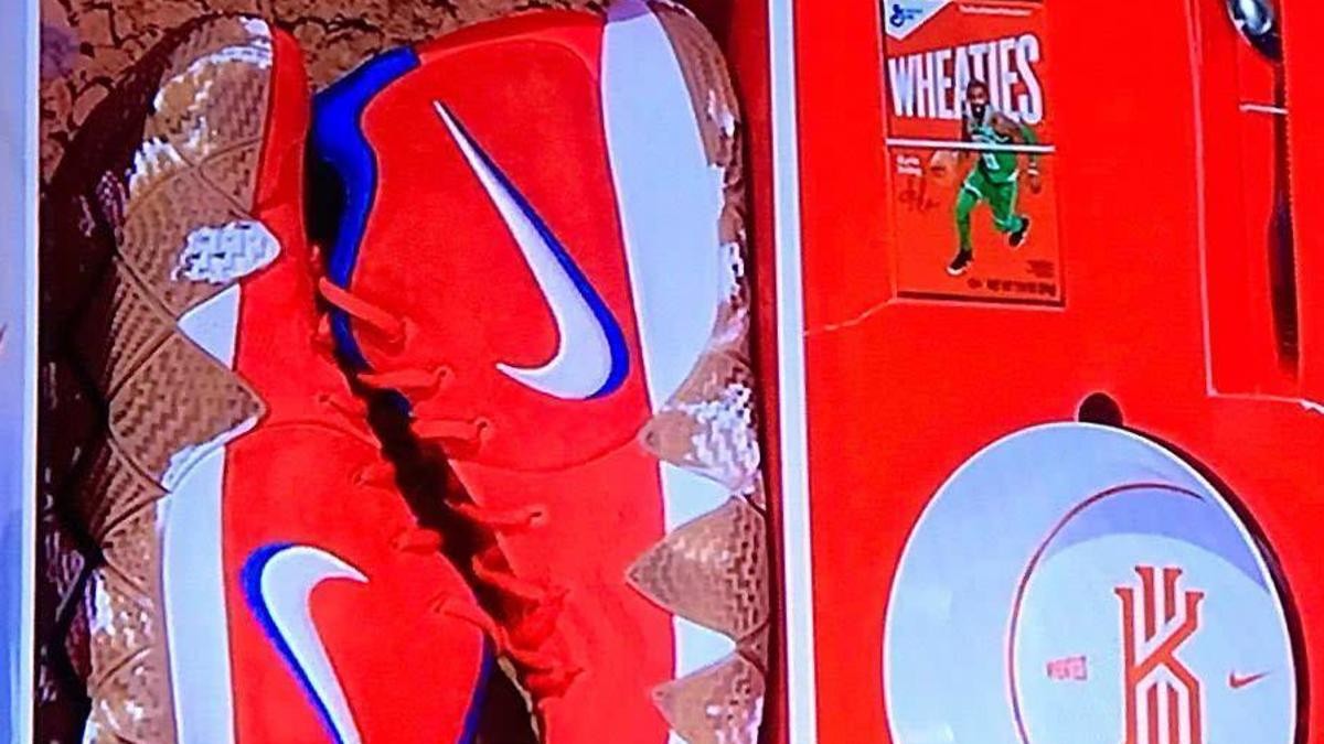 Kyrie irving shoes in wheaties box hotsell